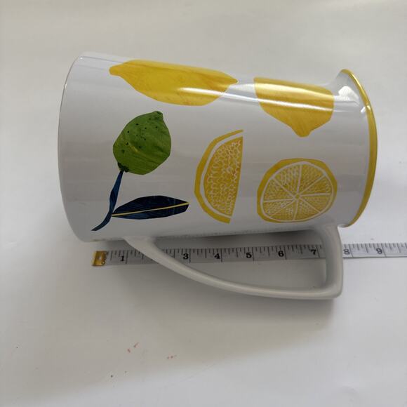 Retired West Elm Collector's Edition Pitcher by Mizuki Goto Farmhouse Lemons Jug - Picture 9 of 9